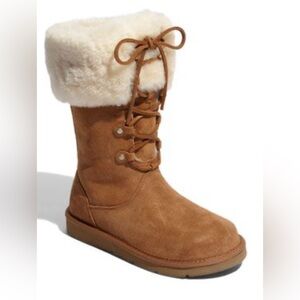 Uggs Australia Montclair Shearling Lace Up Boots Size 10